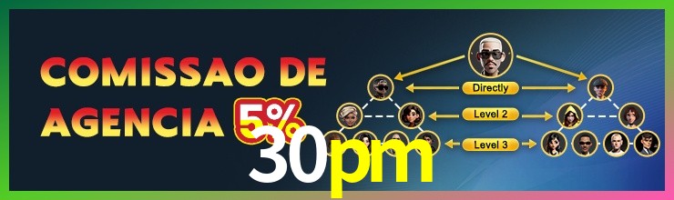 Aplicativo móvel 30pm para iOS e Android